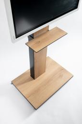 Büro TV Ständer, Elektrisch höhenverstellbar, Mobil auf Rollen, 90° drehbare Screenhalterung (Portrait/Landscape) Produkt Messerli Kommunikation AG